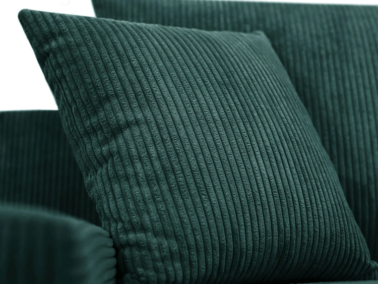 Ecksofa L-Form mit Schlaffunktion und Bettkasten Merivo Grün