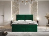 Boxspringbett mit Bettkasten 160x200 Hera Grün