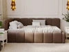 Jugendbett Einzelbett mit Bettkasten und Lattenrost 90x200 Cloud One Braun