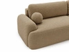 Ecksofa L-Form Rechts mit Schlaffunktion und Bettkasten Aurio Hellbraun