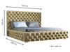 Polsterbett mit Bettkasten und Lattenrost 140x200 Heaven Beige