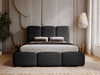 Polsterbett mit Bettkasten und Lattenrost 120x200 Bubble Schwarz