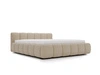Polsterbett ohne Bettkasten mit Lattenrost 140x200 Cloud Low aus Bouclé-Stoff Dunkelbeige