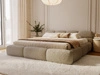 Polsterbett mit Bettkasten und Bettrost 120x200 Sweet Low Dunkelbeige