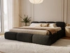 Polsterbett mit Bettkasten und Bettrost 120x200 Sweet Low Schwarz
