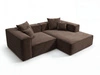 Ecksofa L Rechts Vellaro Braun