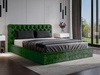 Chesterfield Polsterbett 180x200 Apollo - Grün 