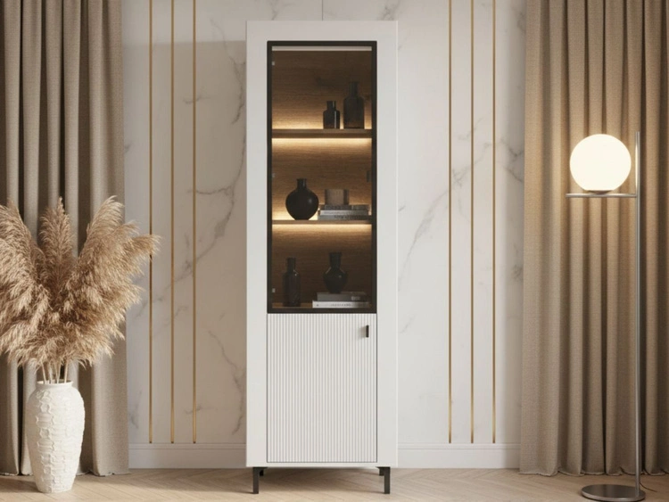 Set für Wohnzimmer Messina Weiß