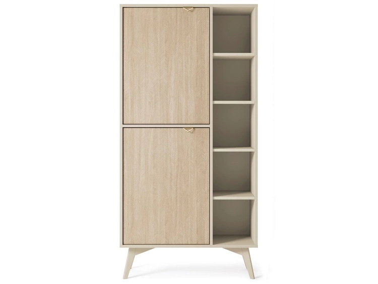 Regal mit Türen Modena Beige