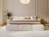 Polsterbett mit Bettkasten und Bettrost 200x200 Sweet Low Beige