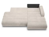 Ecksofa L-Form mit Schlaffunktion und Bettkasten Lisso Rechts Cremefarben