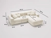 Ecksofa L-Form Links Moderne Ecksofa Leni Beige