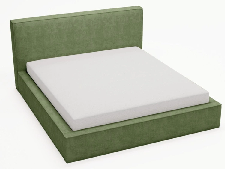 Polsterbett mit Bettkasten und Lattenrost 180x200 Monaco Grün