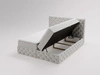 Boxspringbett mit Bettkasten 140x200 Canolo Hellgrau