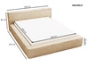Polsterbett mit Bettkasten und Lattenrost 160x200 Lago Hellgrau