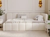 Jugendbett Einzelbett mit Bettkasten und Lattenrost 90x200 Cloud One Beige