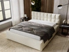 Polsterbett mit Bettkasten und Lattenrost 160x200 Hugo Beige