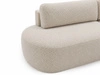 Ecksofa L-Form Rechts mit Schlaffunktion und Bettkasten Aurio O Creme