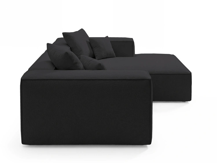 Ecksofa L Rechts Vellaro Schwarz