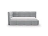 Gepolstertes Jugend-Einzelbett mit Bettkasten und Holzrost 90x200 Modo One Rechts Grau