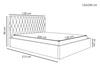 Polsterbett mit Bettkasten und Lattenrost 120x200 Benny Beige