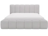 Polsterbett mit Bettkasten und Lattenrost 180x200 Cloud Bouclé-Stoff Hellgrau