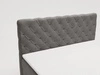 Boxspringbett mit Bettkasten 140x200 Lunaris Dunkelgrau