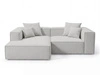 Ecksofa L Links Vellaro Grau