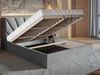 Polsterbett mit Bettkasten und Lattenrost 140x200 Orlo Dunkelgrau