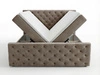 Boxspringbett mit Bettkasten 120x200 Montego Braun