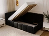 Jugendbett Einzelbett mit Bettkasten und Lattenrost 90x200 Cloud One Schwarz