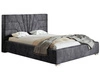 Polsterbett mit Bettkasten und Lattenrost 120x200 Tesis Dunkelgrau
