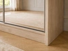 Schiebetürenschrank 150 cm mit Spiegel und LED-Beleuchtung Luzio Eiche Sonoma