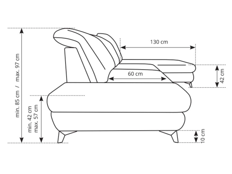 Ecksofa L-Form Links mit Schlaffunktion und Bettkasten Hannover Beige