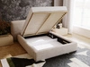 Polsterbett mit Bettkasten und Lattenrost 120x200 Monza Beige