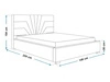 Polsterbett mit Bettkasten und Lattenrost 120x200 Tesis Dunkelgrau