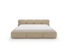 Polsterbett mit Bettkasten und Bettrost 180x200 Sweet Low Dunkelbeige