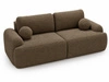 Sofa mit Schlaffunktion und Bettkasten Aurio Braun