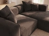 Ecksofa L Rechts Vellaro Braun