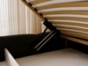 Polsterbett mit Bettkasten und Bettrost 120x200 Sweet Low Schwarz