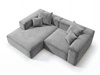 Ecksofa L Links Vellaro Grau