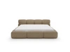Polsterbett mit Bettkasten und Bettrost 200x200 Sweet Low Braun