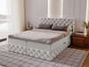 Boxspringbett mit Bettkasten 140x200 Canolo Hellgrau