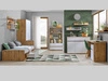 Möbel-Set für Jugendzimmer Arcadia Eiche Wotan, Weiß