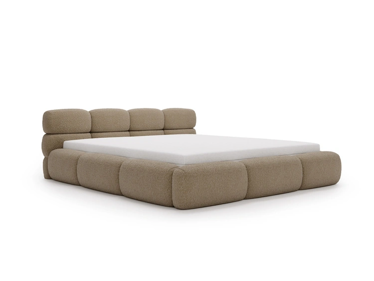 Polsterbett mit Bettkasten und Bettrost 180x200 Sweet Low Braun