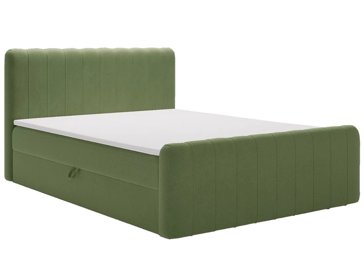 Boxspringbett mit Bettkasten 120x200 Osteno Grün