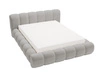 Polsterbett mit Bettkasten und Lattenrost 120x200 Doria Hellgrau