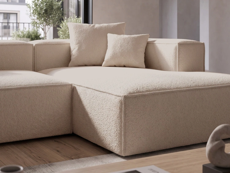 Ecksofa L Rechts Vellaro Beige