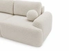 Sofa mit Schlaffunktion und Bettkasten Aurio Creme