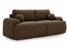 Sofa mit Schlaffunktion und Bettkasten Aurio Braun